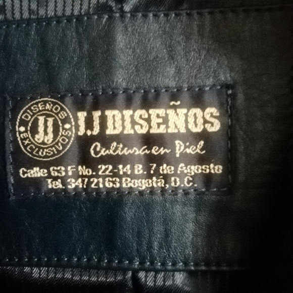 J J Disenos genuine leather trench coat - Picture 4 of 7